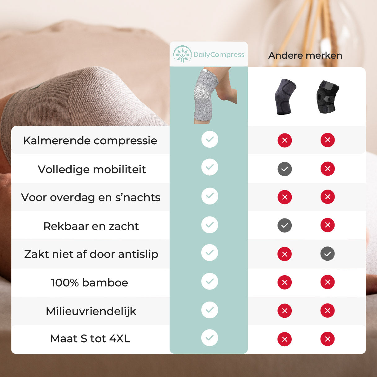 DailyCompress® Bambus-Kniestütze